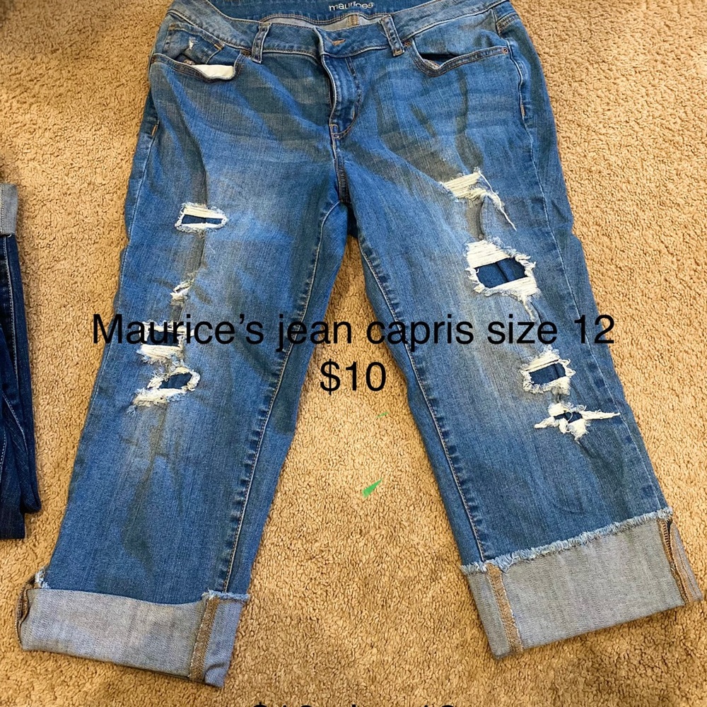 Maurice’s capri jeans. Size 11/12